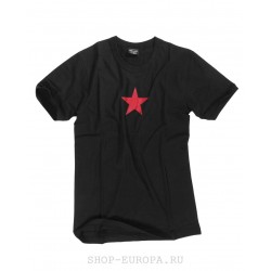 Футболка Mil-Tec Red Star, Чёрная