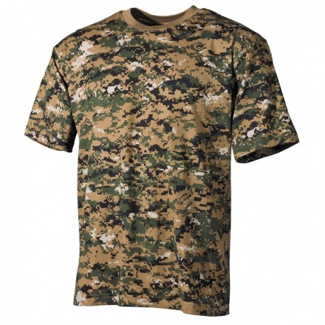 Футболка US T-Shirt A.Blöchl Германия, 175г/м², Digital Woodland.