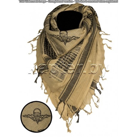 Платок-арафатка (Шемаг) Paratrooper койот-черный.