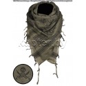 Платок-арафатка (Шемаг) Skull олива-черный.