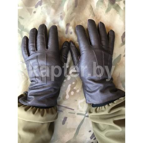 Перчатки кожаные  Голландия, Коричневые.
