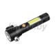 Фонарь на магните со стеклобоем T6+COB 450 Lm.
