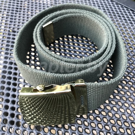 Ремень брючный Голландия, Олива/золото.