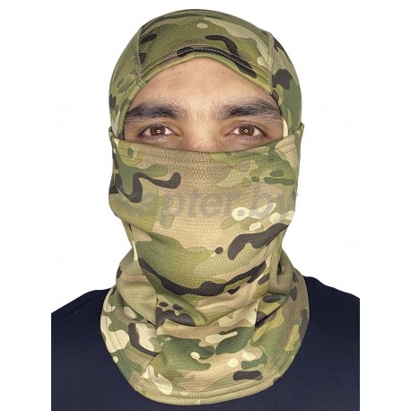 Тёплая балаклава утепленная флисом 0,5 см. Multicam.