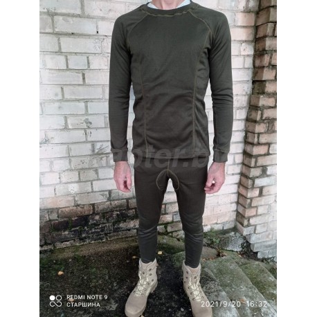 Термобелье DRY Warm(-35).  Стрейч-флис . Олива.