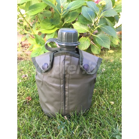Фляга армейская в чехле Олива со стаканом Голландия, 0.75л.
