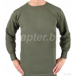 Футболка армии Франции, утеплённая, олива с длинным рукавом. 